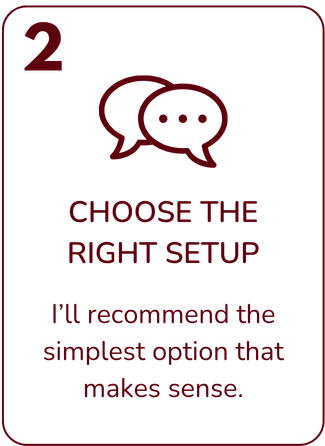 Web design process Step 2 Subthread Studio web design process Step 2 - Choose the right setup